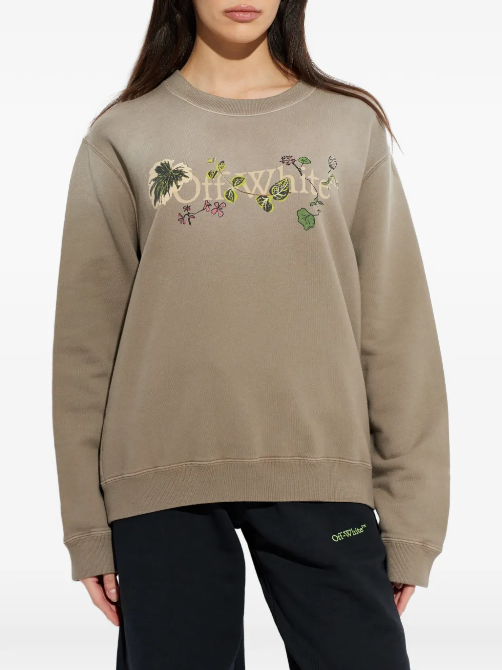  Off-white Logo-embellishment Sweatshirt - Neutrals 