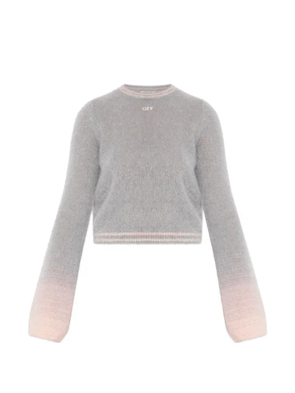 Off-White Logo-embellishment Sweater in Grey