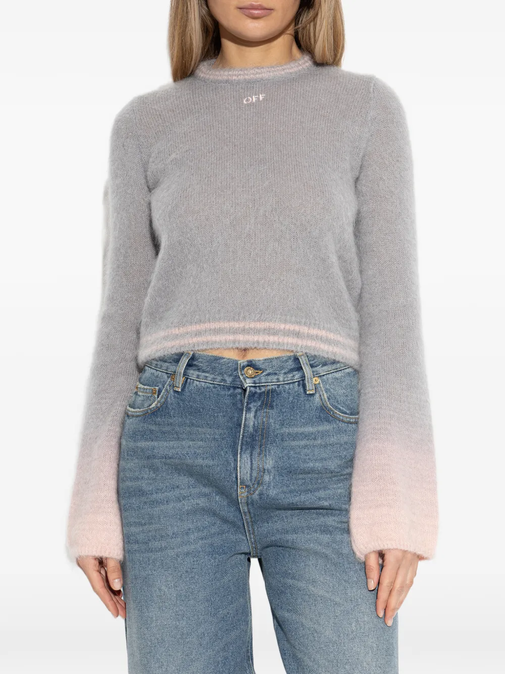  Off-white Logo-embellishment Sweater - Grey 