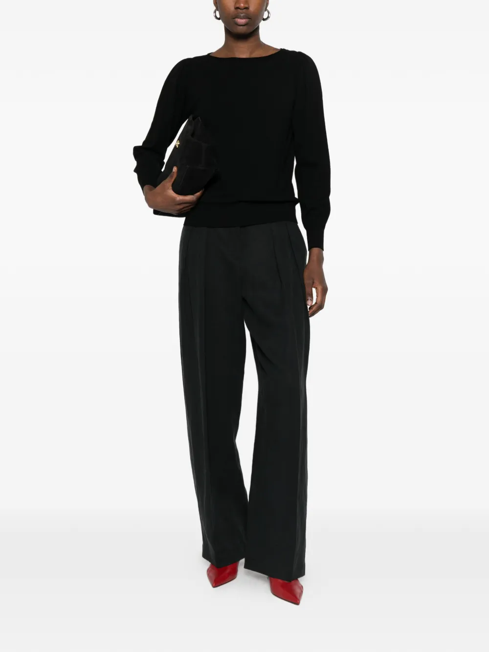  Twinset Long Sleeve Top - Black 