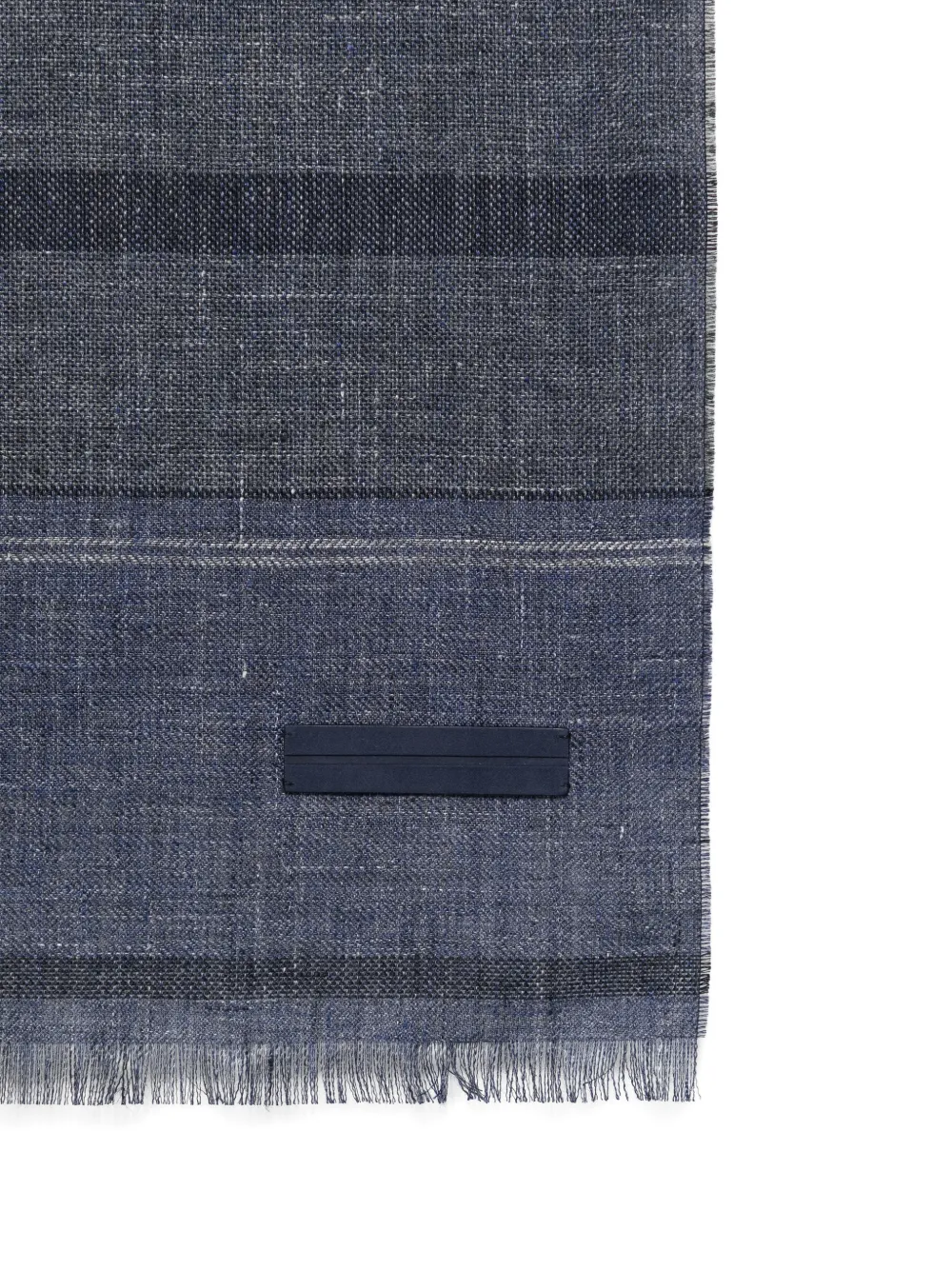 Zegna Gestreepte sjaal Blauw