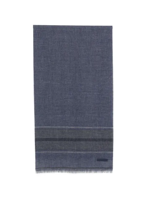 Zegna striped scarf