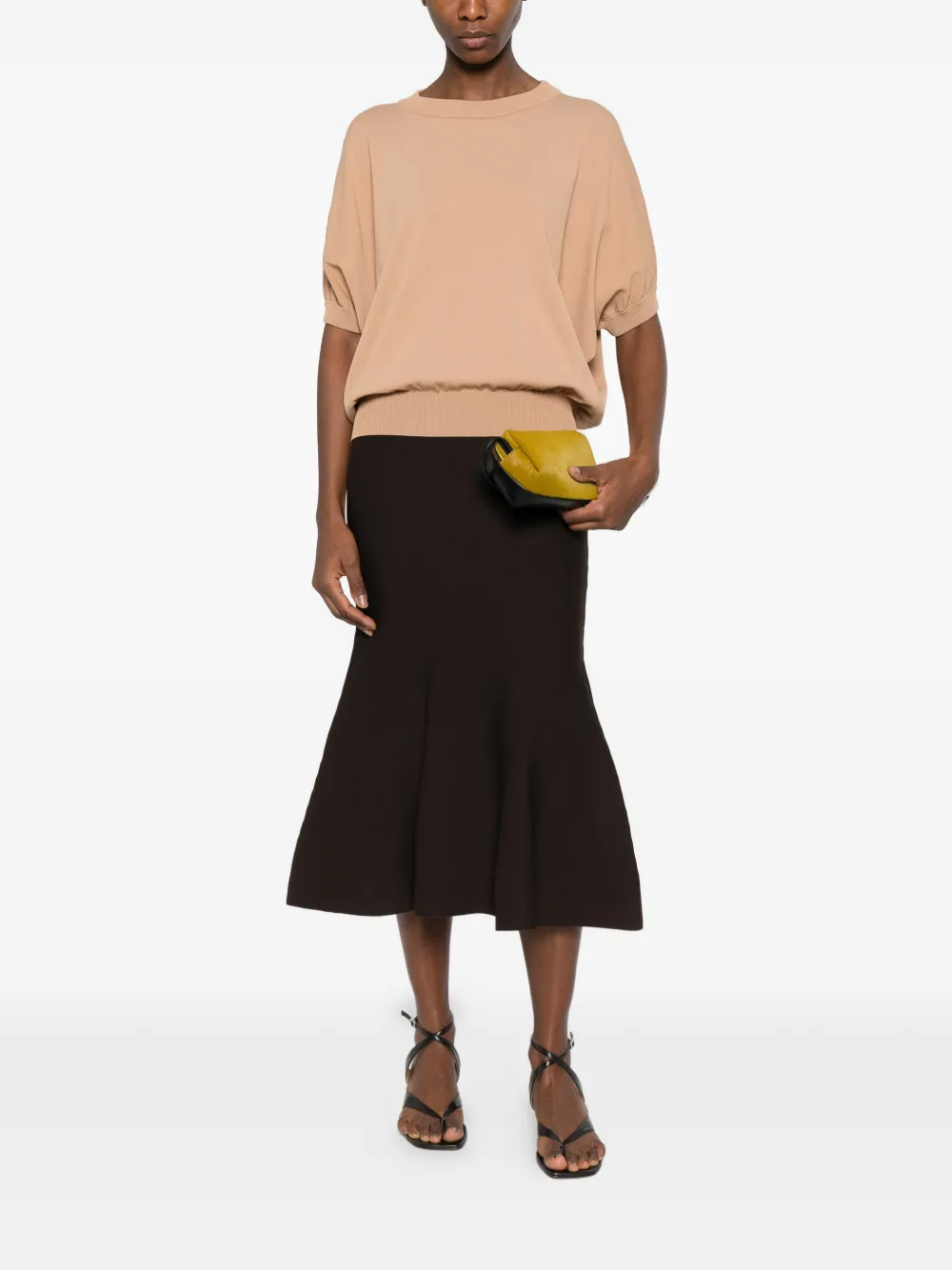  Liviana Conti Puffed Sleeve Blouse - Neutrals 