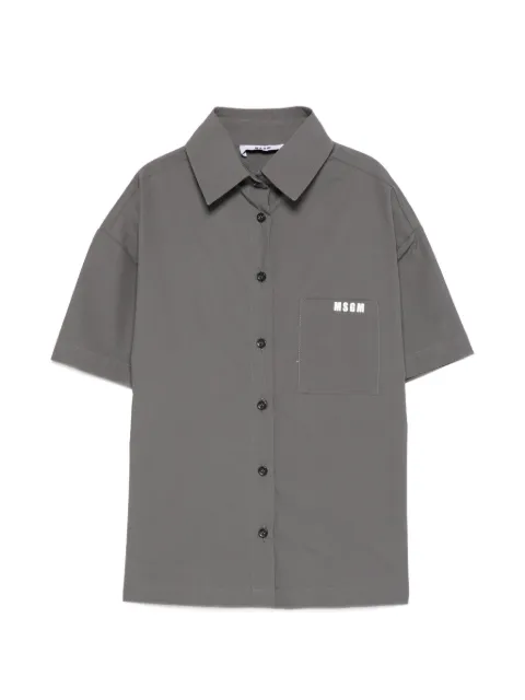 MSGM Kids logo pocket shirt