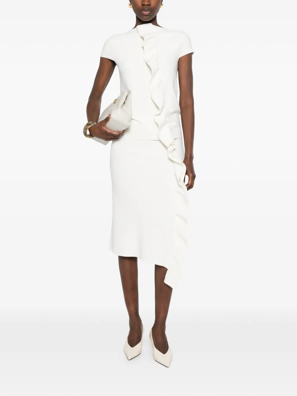 Ruffled Short-Sleeve Top