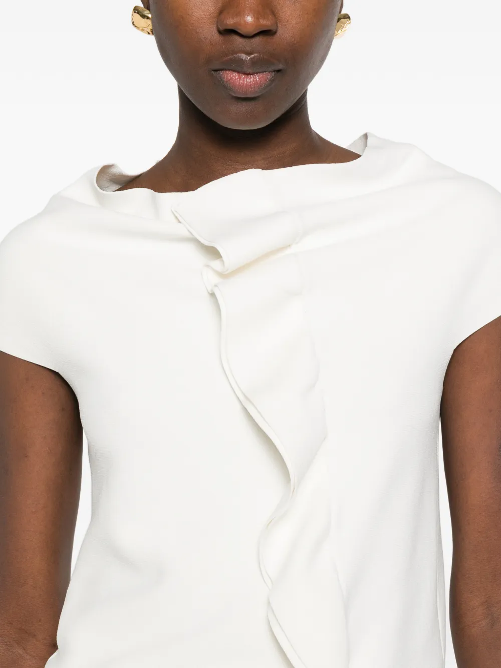 Ruffled Short-Sleeve Top