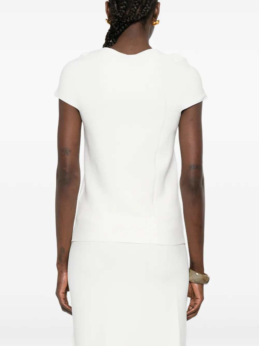 Ruffled Short-Sleeve Top