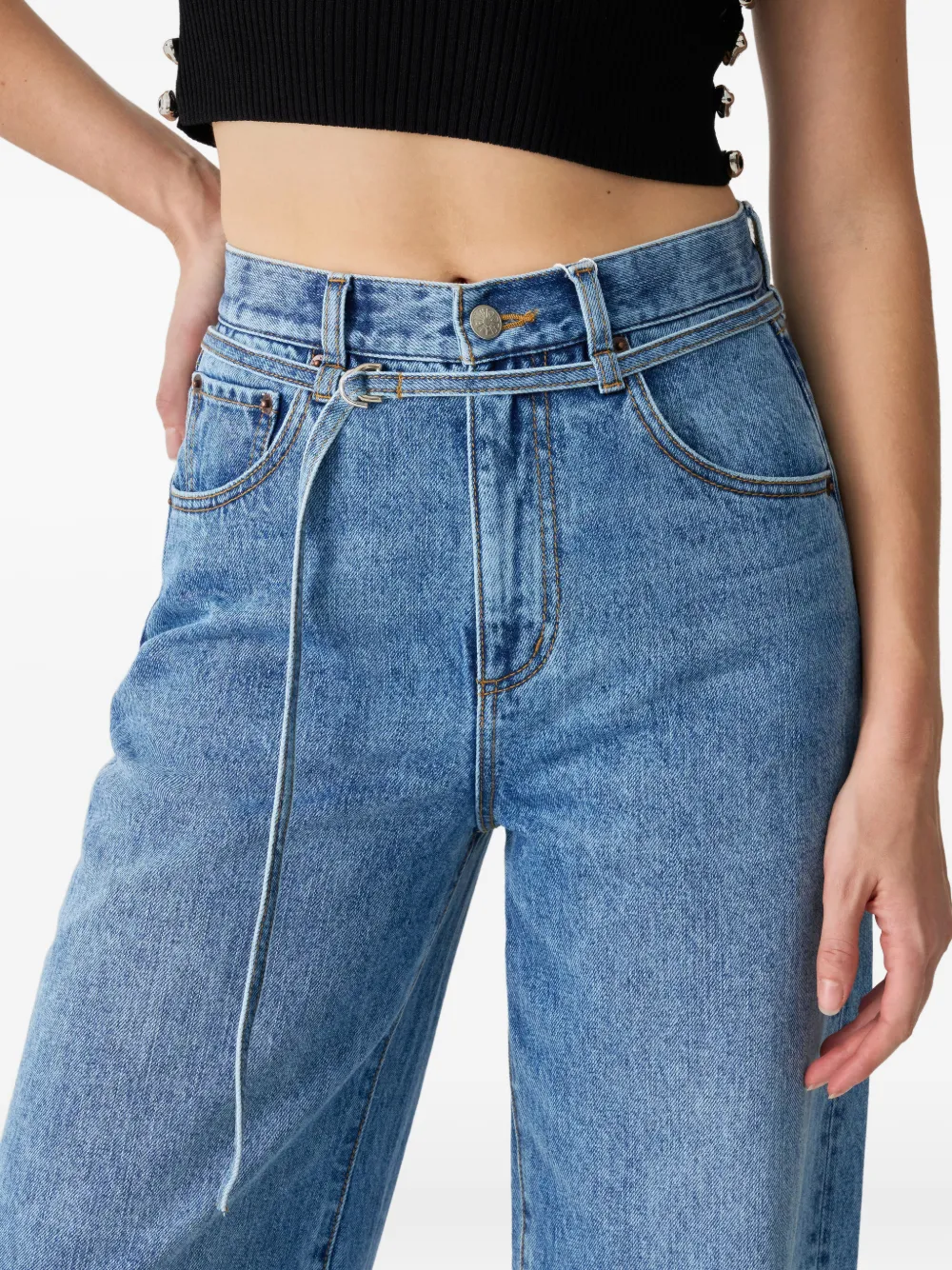 Hey Joanie Twilight jeans met wijde pijpen Blauw
