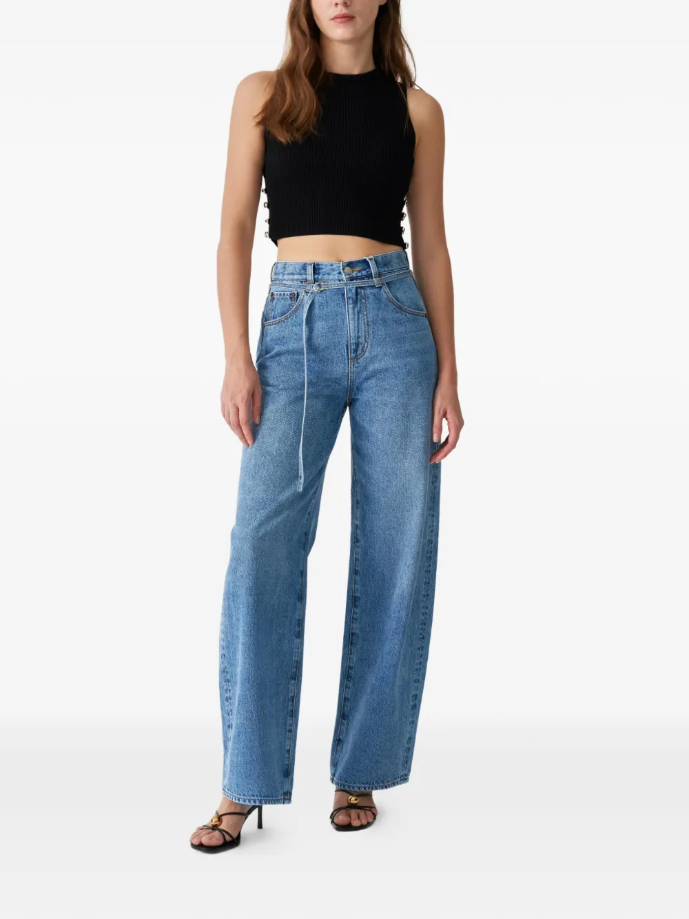 Hey Joanie Twilight jeans met wijde pijpen Blauw