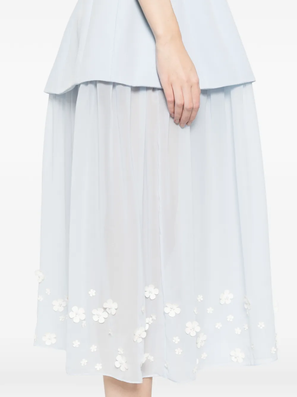 Stine Goya Jurk met bloemenpatch Blauw