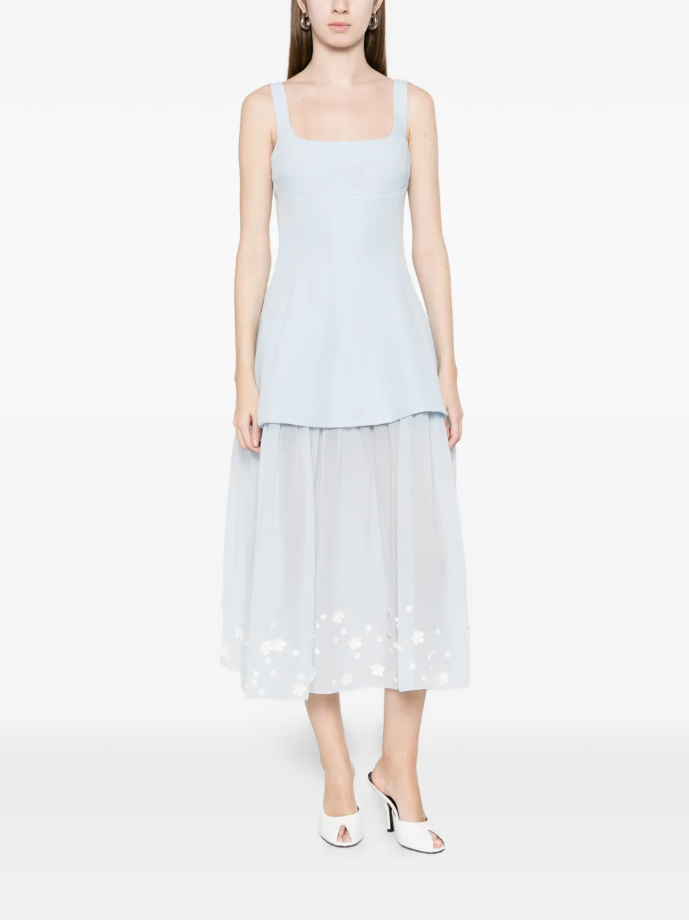 Stine Goya Jurk met bloemenpatch Blauw