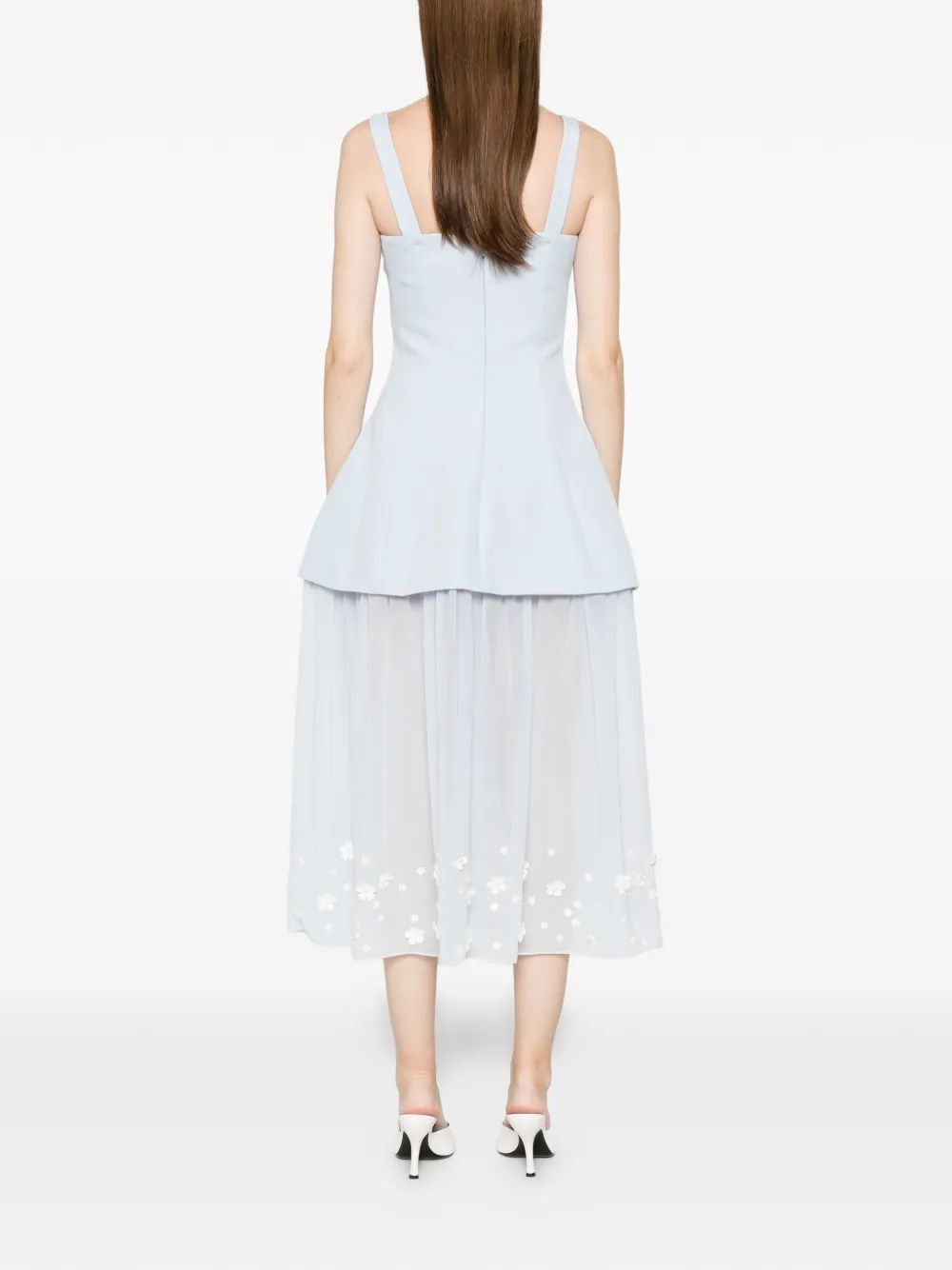 Stine Goya Jurk met bloemenpatch Blauw