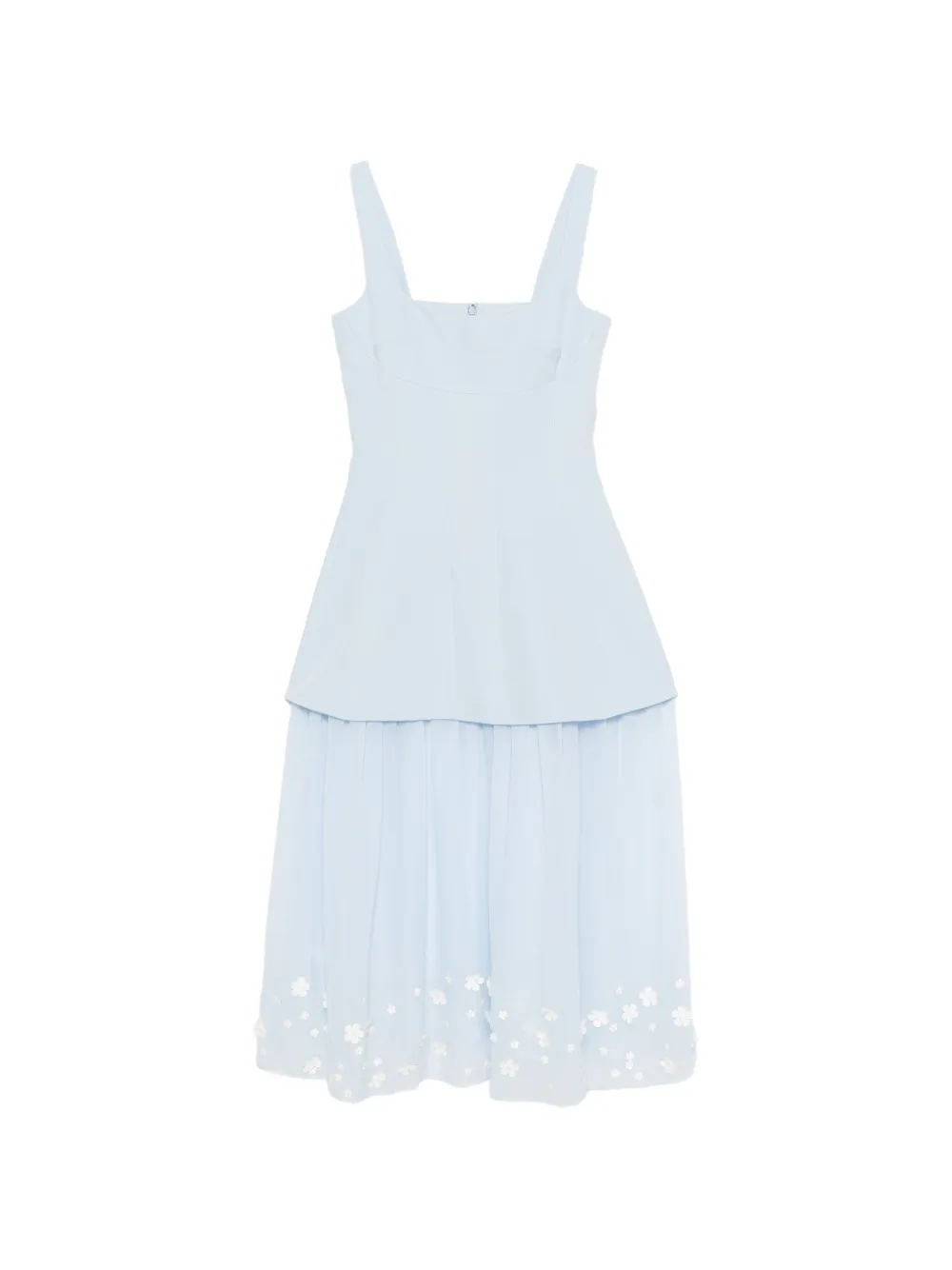 Stine Goya floral-appliqué midi dress - Blu