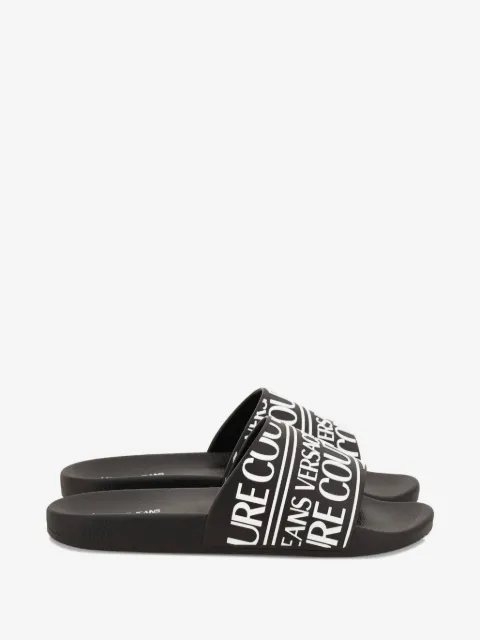 Versace Jeans Couture rubberised logo flip-flops