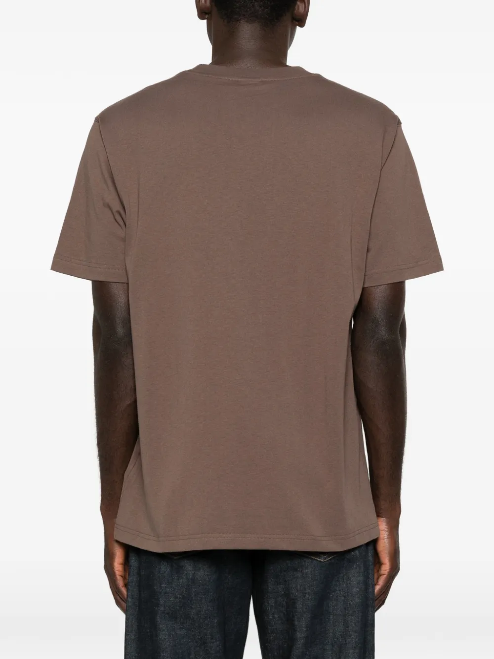 New Balance T-shirt met logodetail Bruin