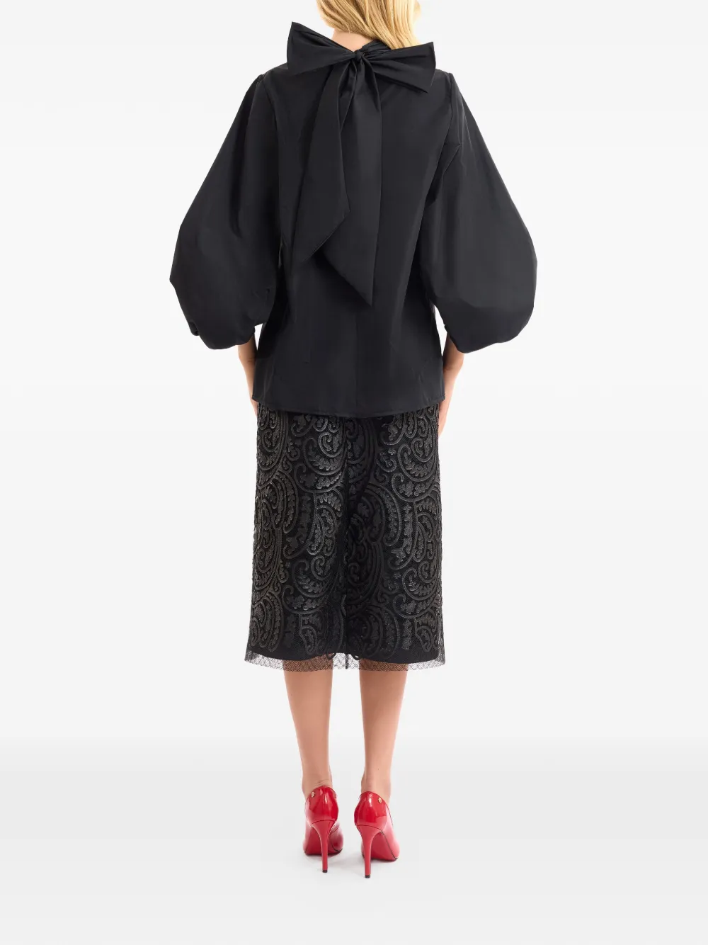 Gemy Maalouf Rok met paisley patroon Zwart