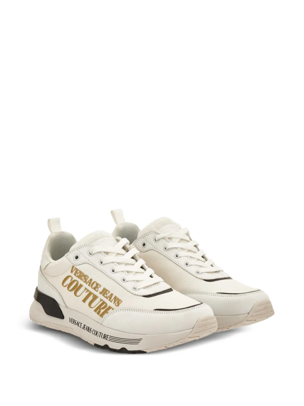 Versace Jeans Couture Sneakers met logo Wit