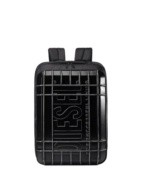Diesel embossed-logo backpack
