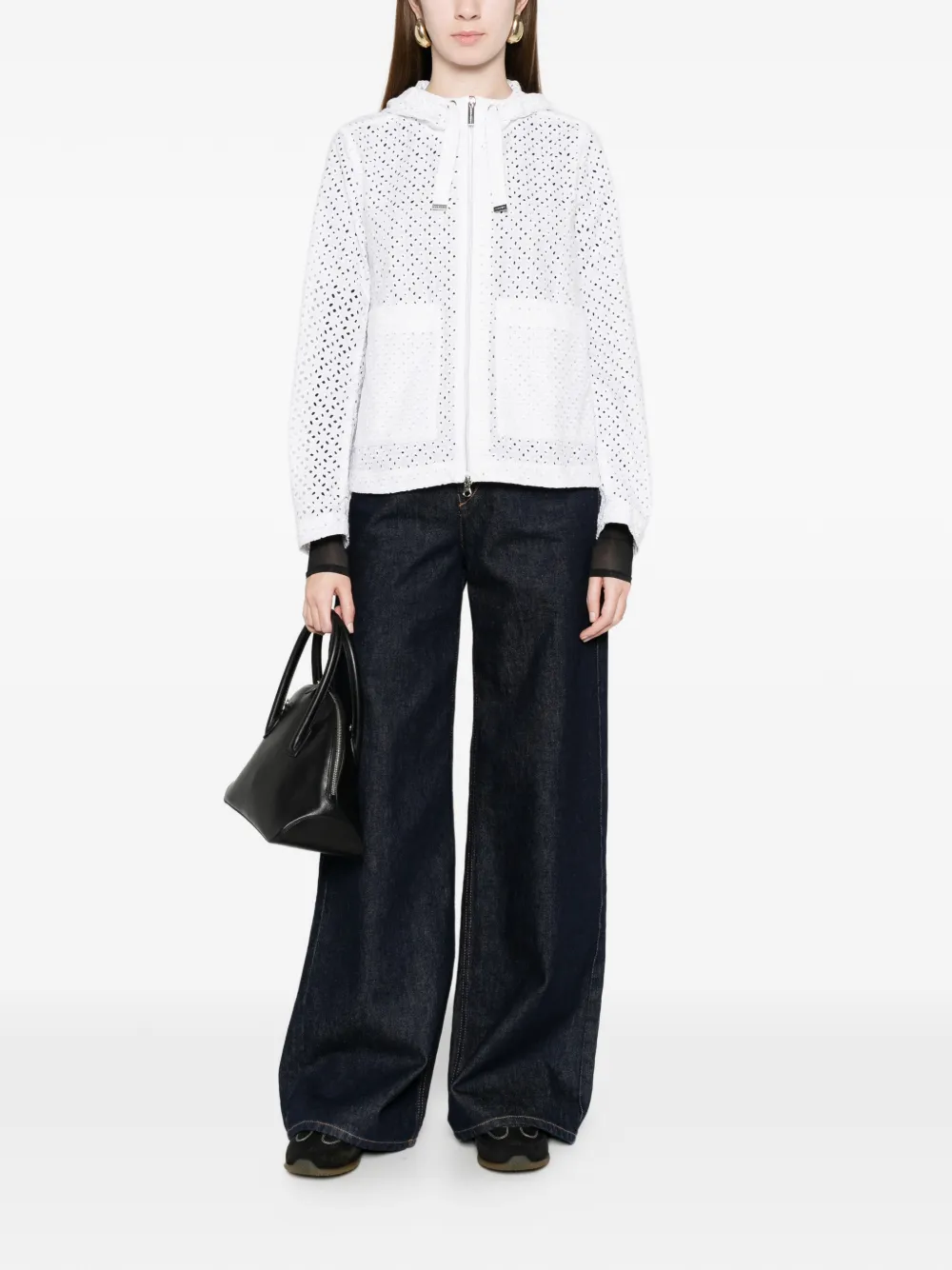  Colmar Hooded Perforated Jacket - White 
