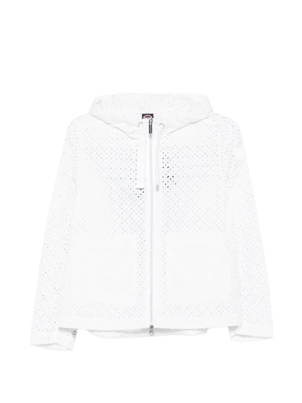 Colmar hooded perforated jacket - Bianco