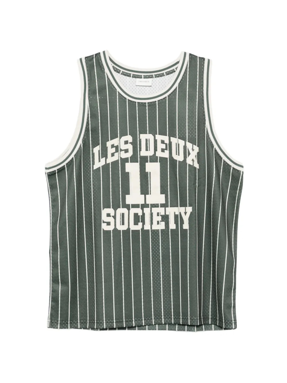 Les Deux Silas striped vest - Verde