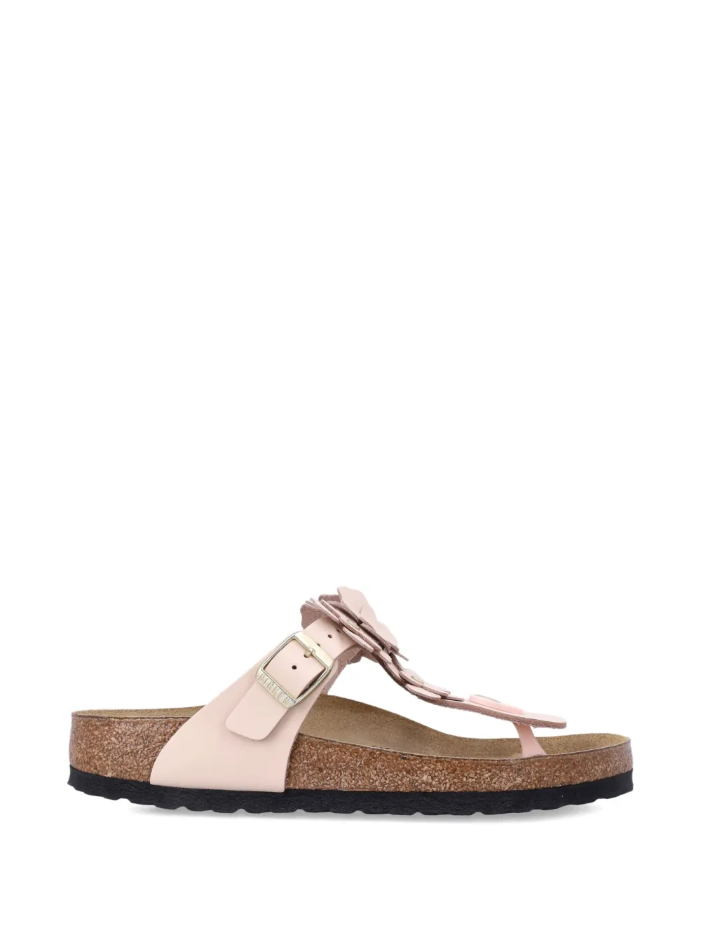 Birkenstock Gizeh leren sandalen met bloem Roze