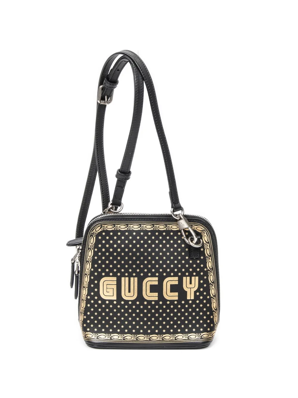 Gucci Pre-Owned x Sega logo-detail cross body bag - Black