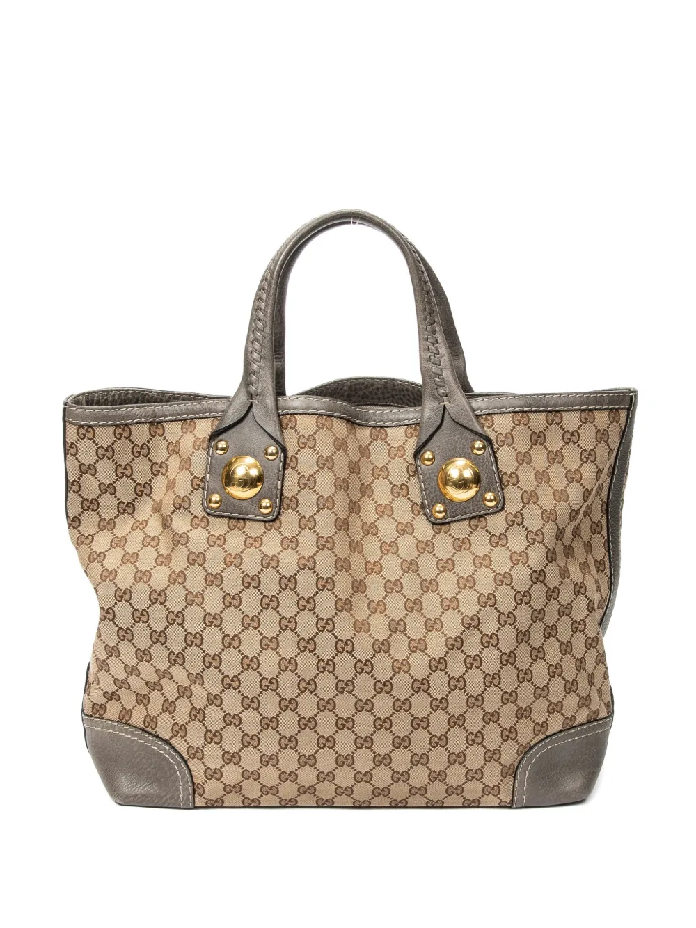 Gucci Pre-Owned Medium Sunset Tote logo print top handle bag - Toni neutri