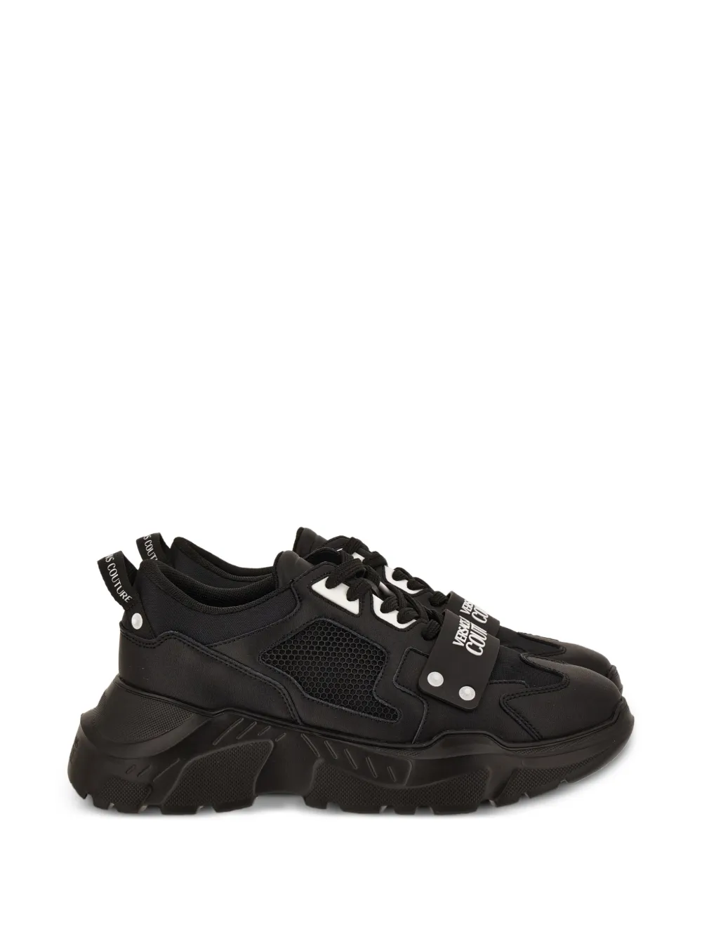 Versace Jeans Couture Speedtrack sneakers met logo Zwart