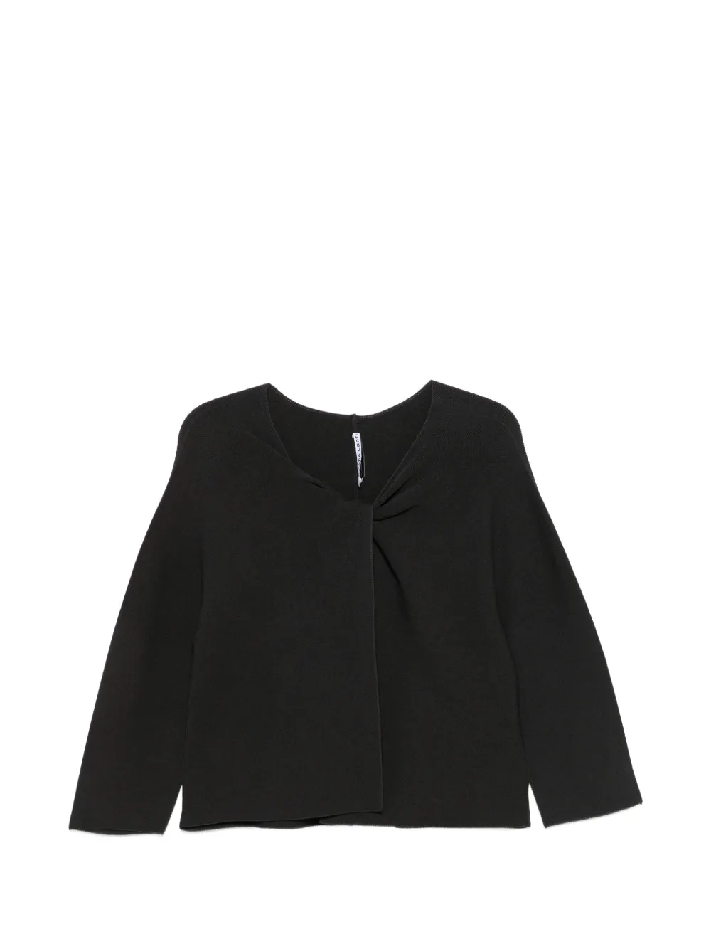 Liviana Conti Maglione con design attorcigliato - Nero