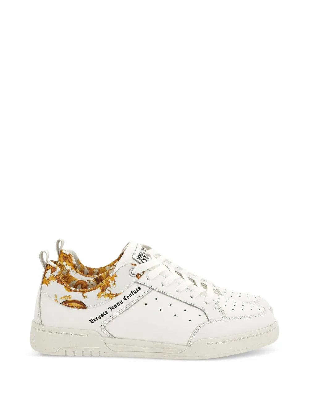 Versace Jeans Couture Sneakers met barokprint Wit