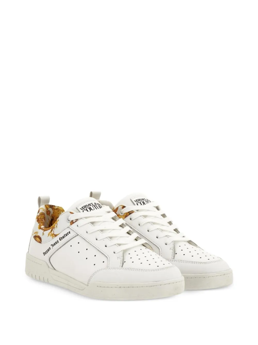 Versace Jeans Couture Sneakers met barokprint Wit