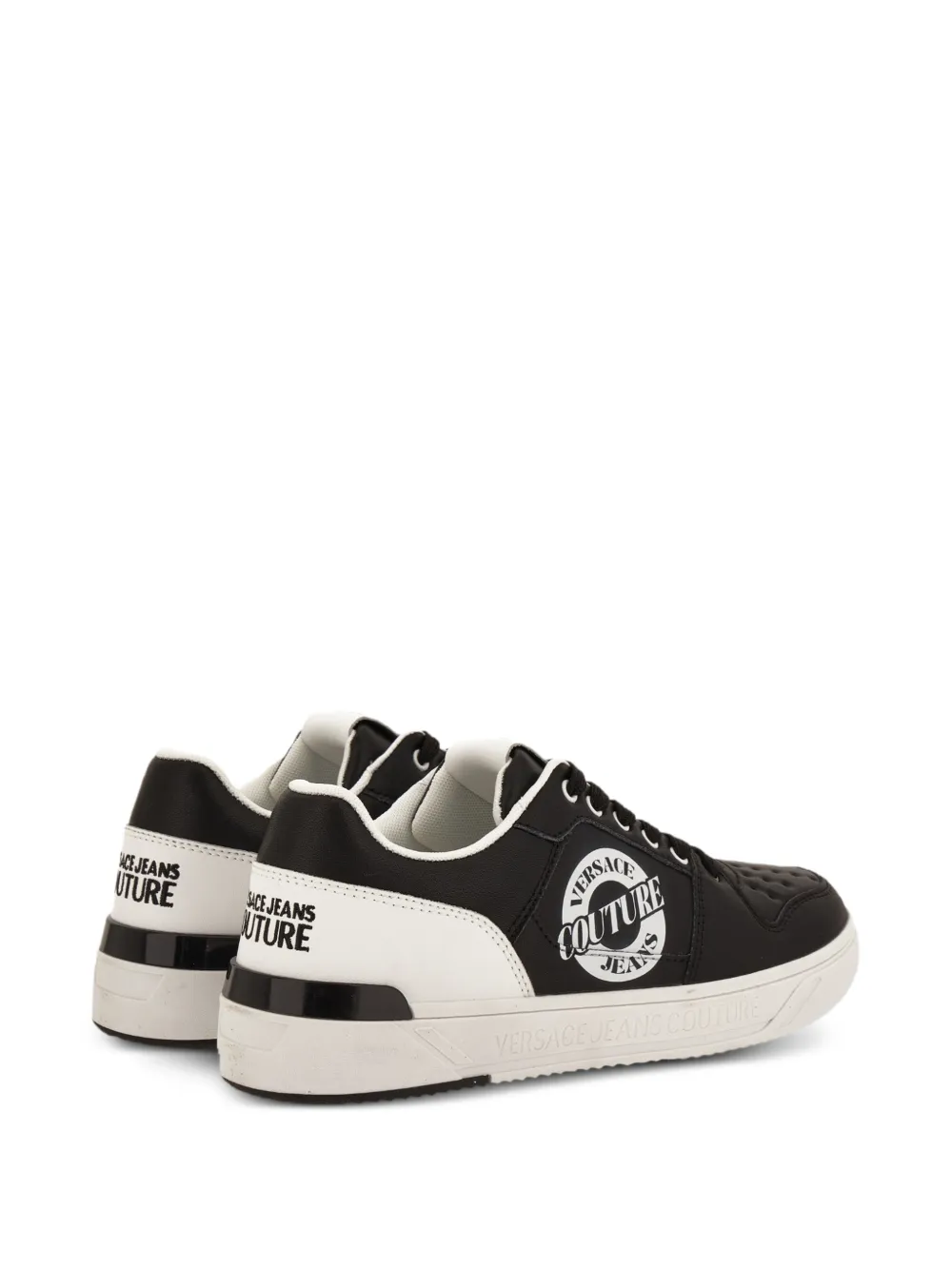Versace Jeans Couture Sneakers met logo Zwart