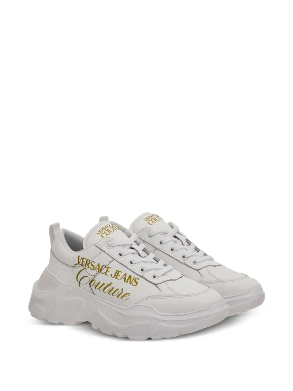 Versace Jeans Couture Fondo Speedtrack platform sneakers Wit