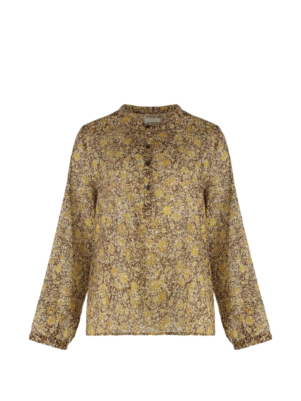 MARANT ÉTOILE Blusa Maryn a fiori - Marrone