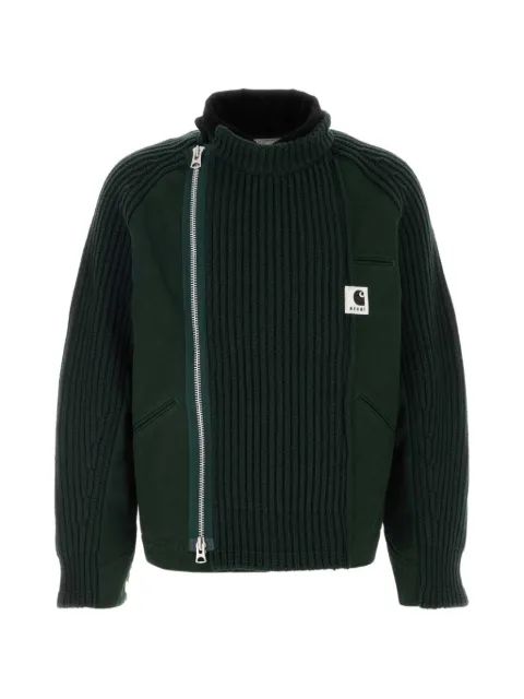 sacai x Carhartt Wip wool blend zip jacket