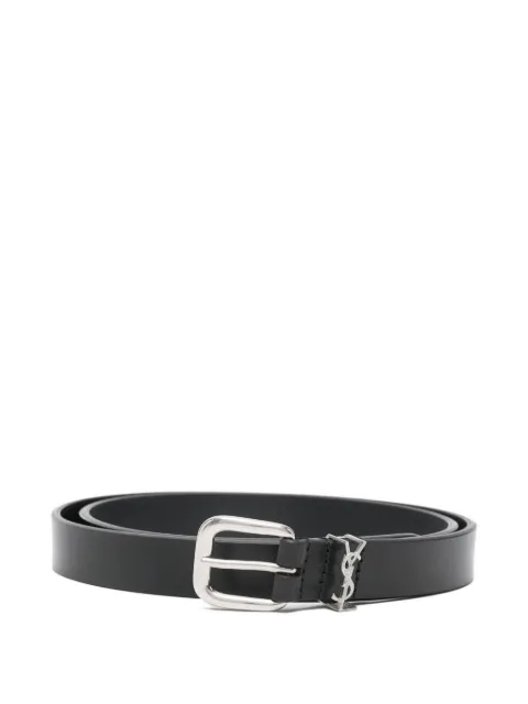 Saint Laurent logo-plaque belt