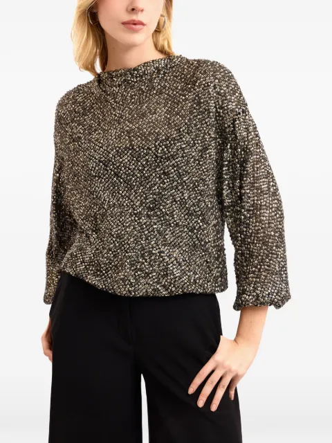 Gemy Maalouf blusa con cuello redondo