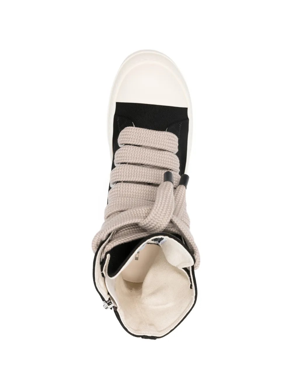Rick Owens DRKSHDW Jumbolaced high-top sneakers Zwart