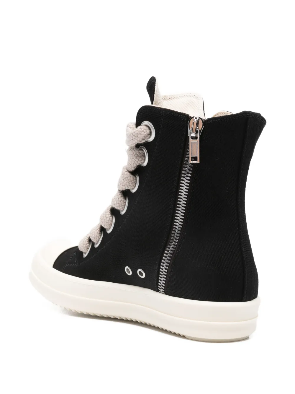 Rick Owens DRKSHDW Jumbolaced high-top sneakers Zwart