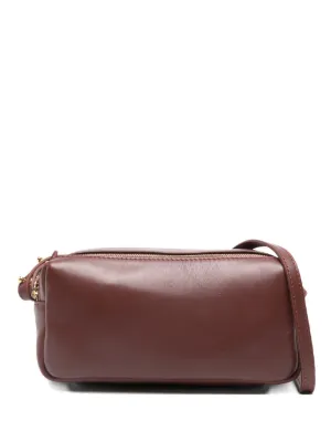 ショルダーバッグ wandler oscar trunk soft calf leather Wandler Oscar Trunk Medium Crossbody Bag in Black Fiber
