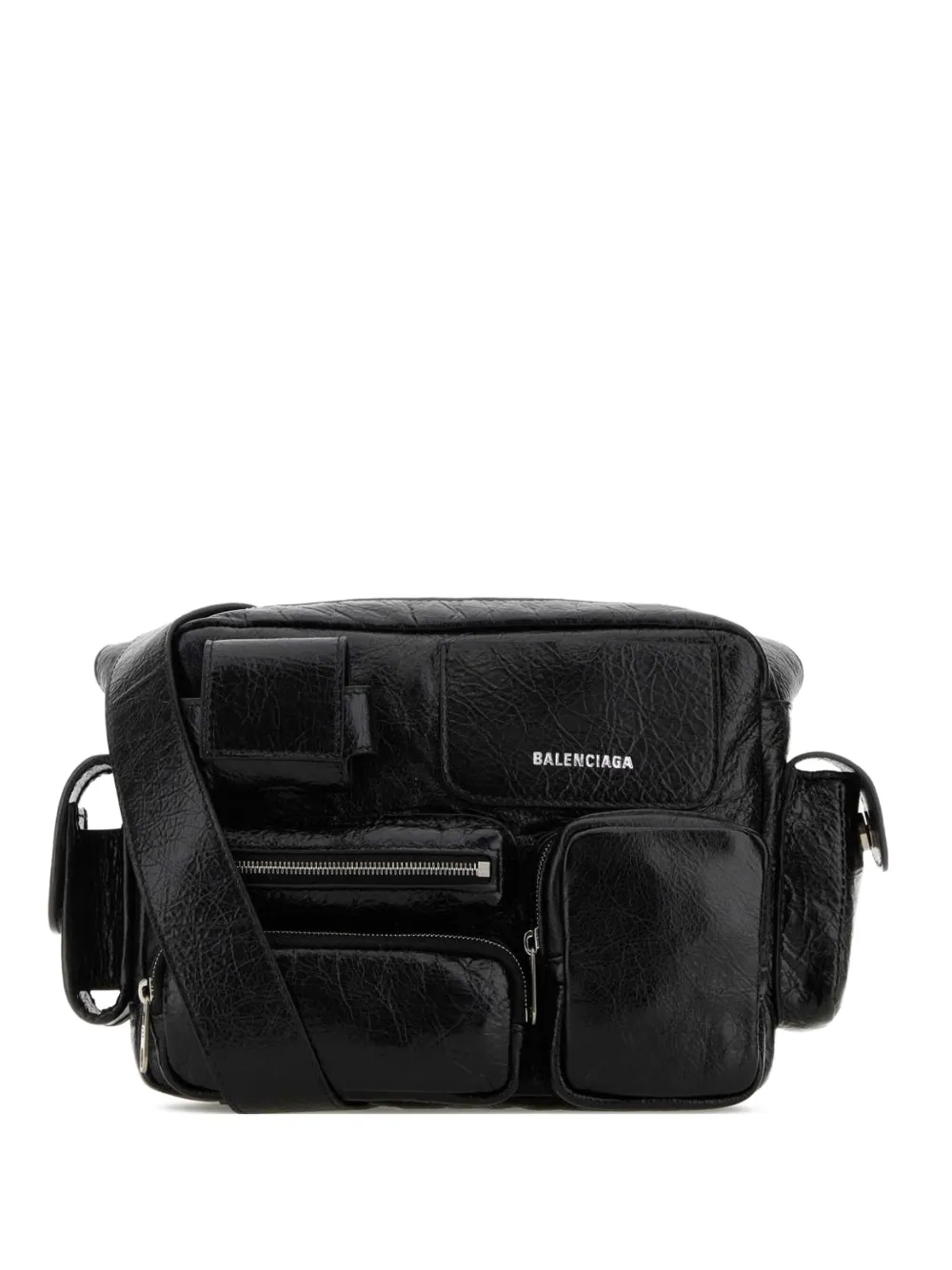 Balenciaga Superbusy leather messenger bag – Black