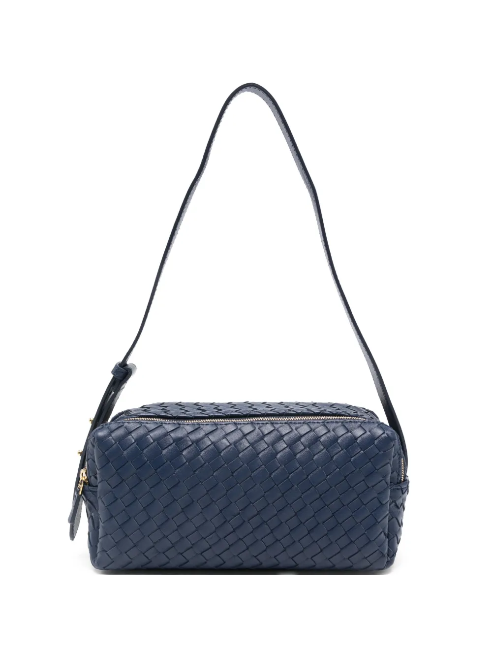 Elleme woven-leather shoulder bag - Blu