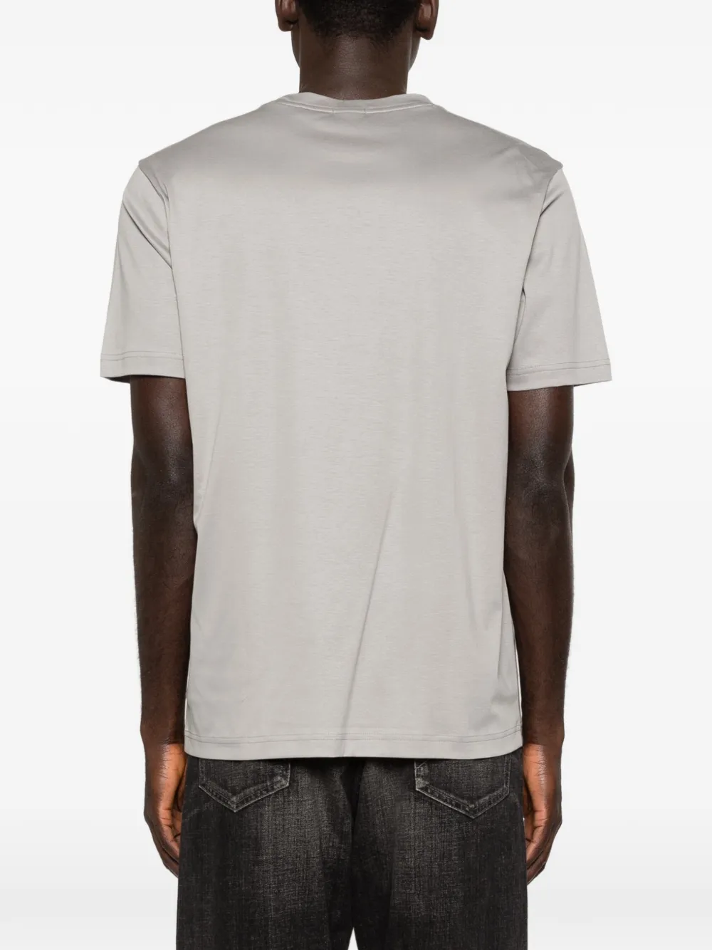 BOSS T-shirt met geometrische print Grijs