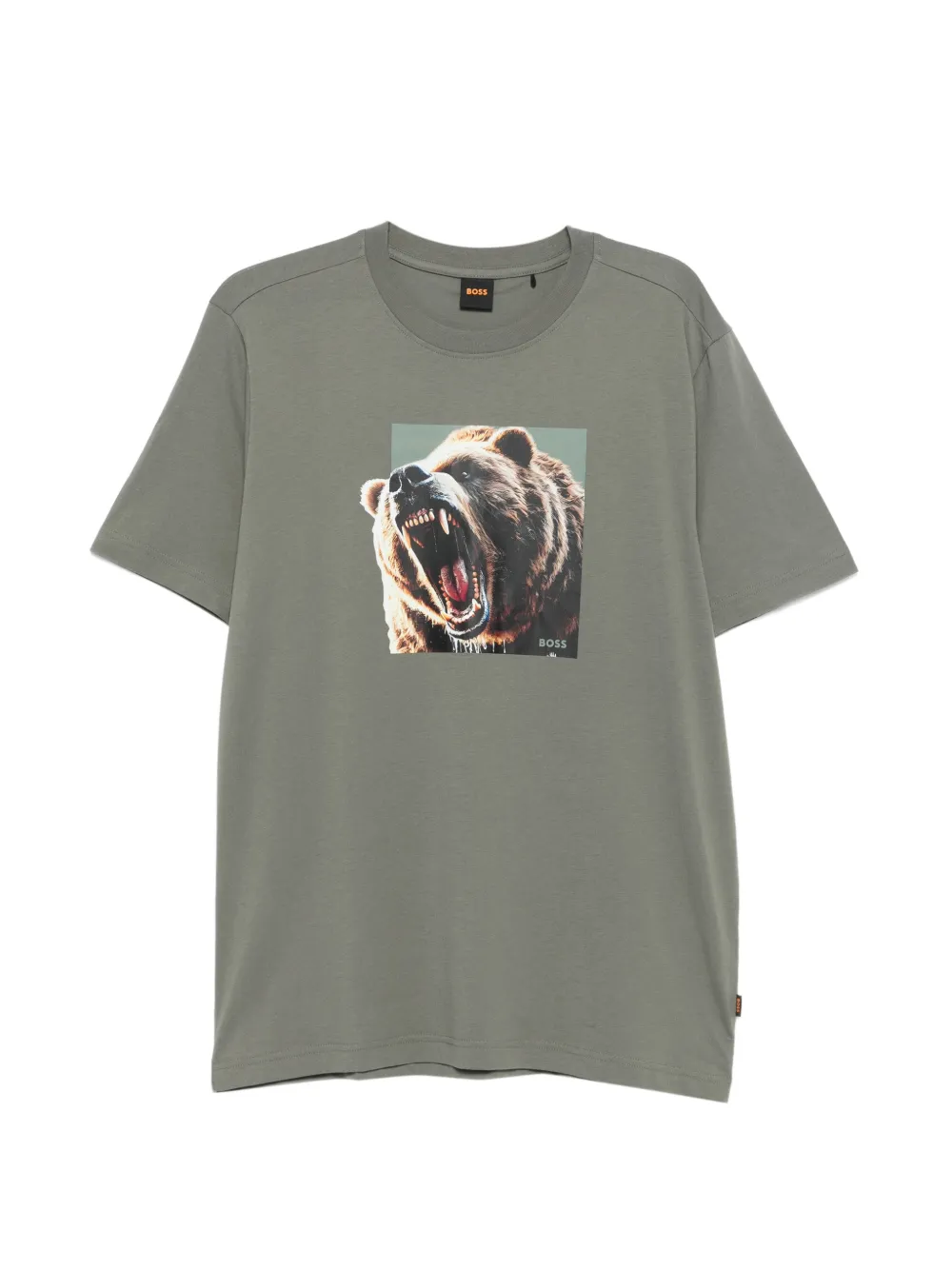 BOSS Dobermann bear-graphic T-shirt - Grün