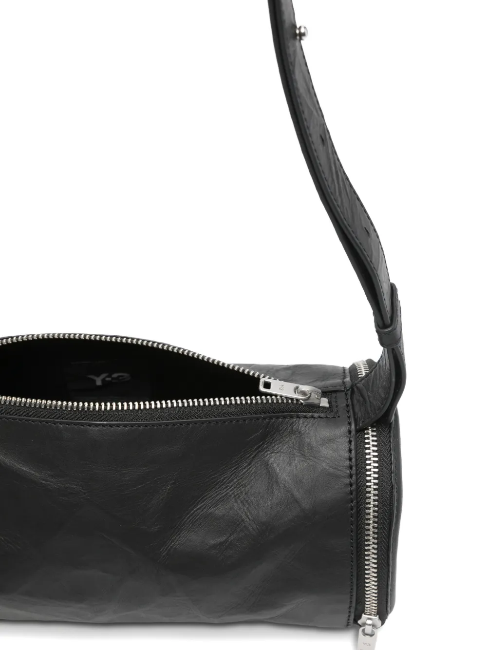 Y-3 Barrel messengertas met rits Zwart
