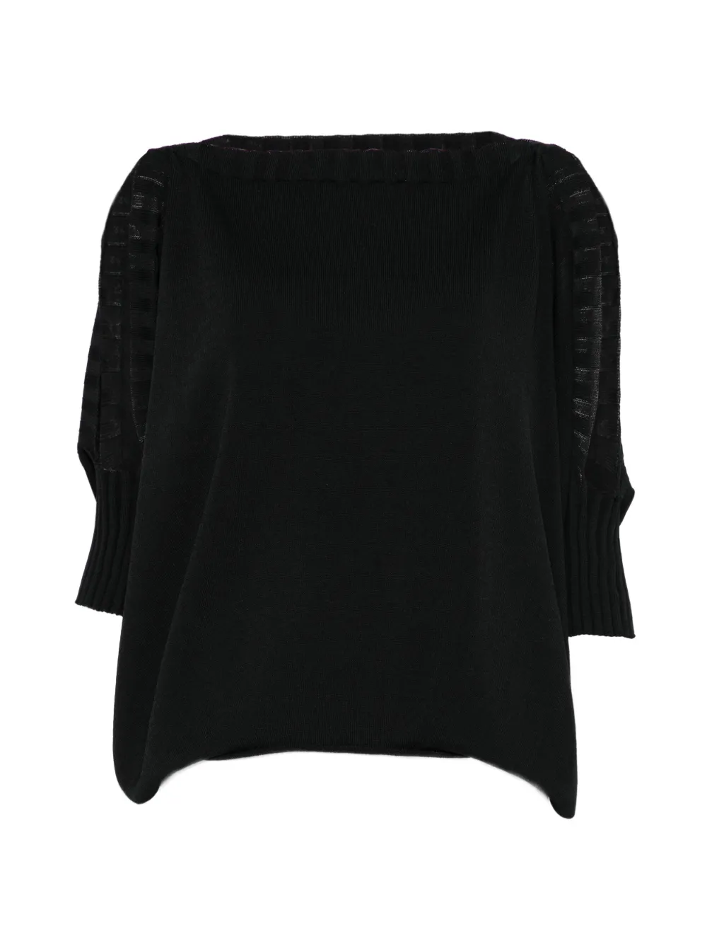 Liviana Conti Anouk cut-out sleeve top - Nero