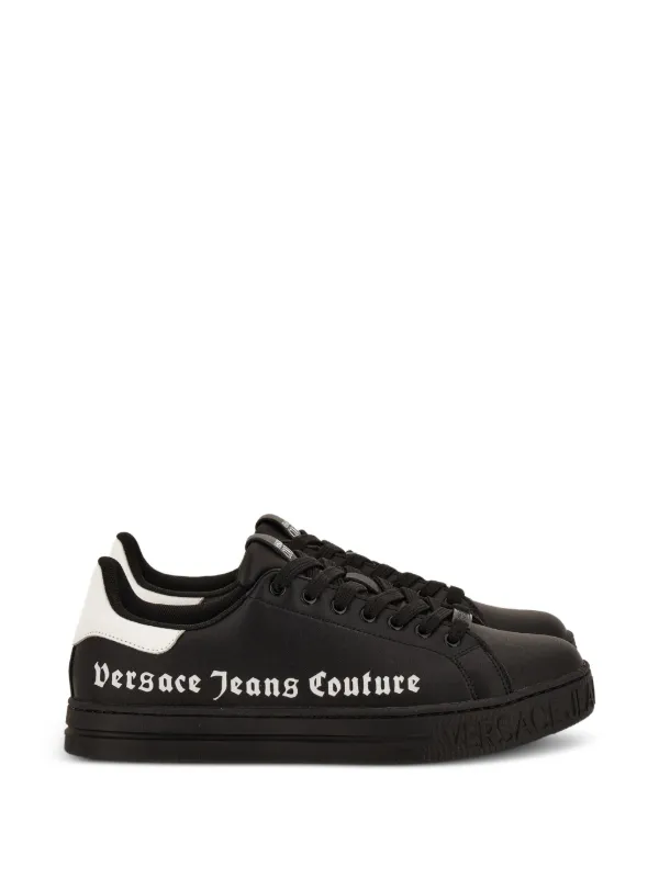 Versace Jeans Couture ロゴ スニーカー | ブラック | FARFETCH JP