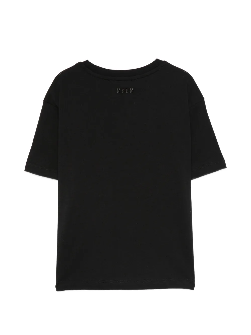 MSGM Kids Uitgesneden T-shirt Zwart