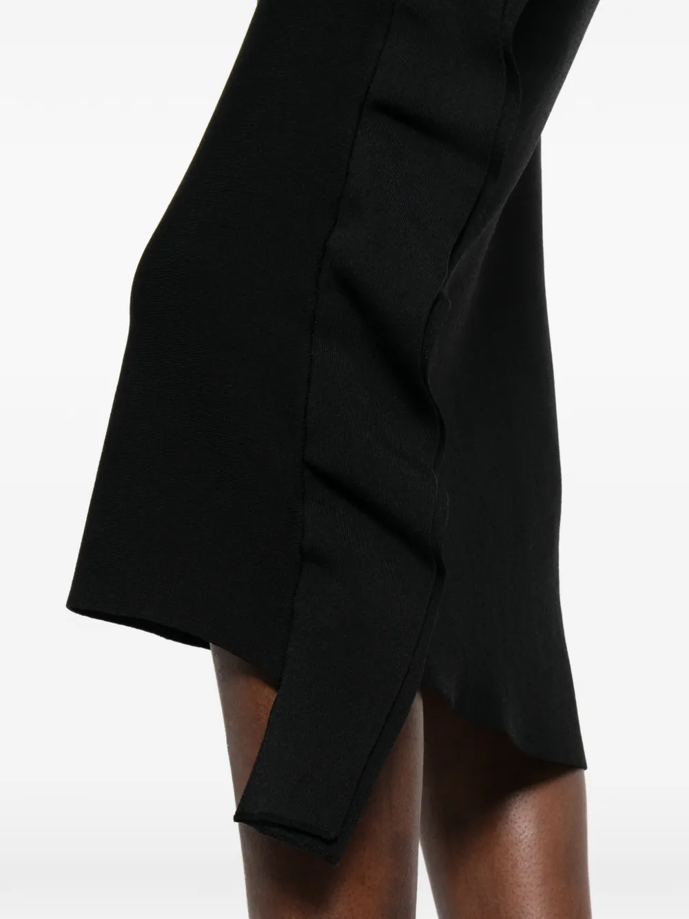 Liviana Conti Mini-rok met ruches Zwart